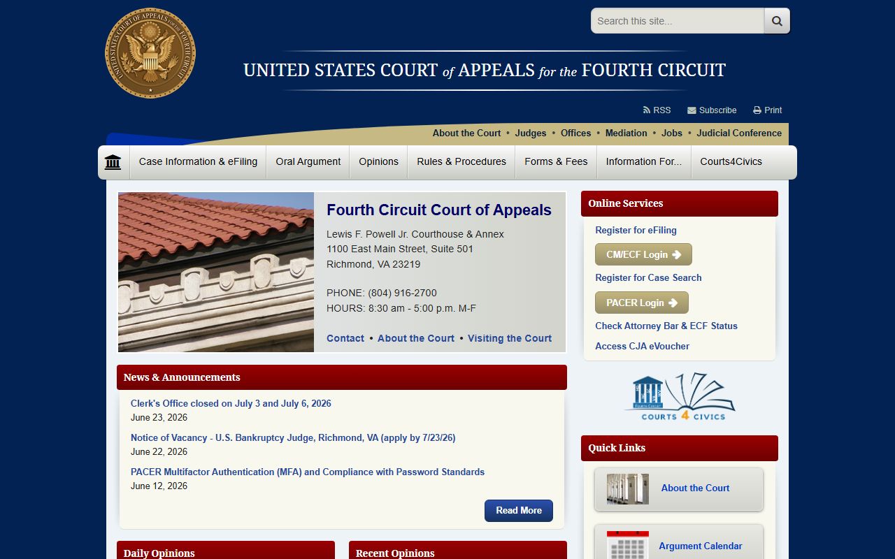 Montgomery County marriage and divorce records federal appellate boundary