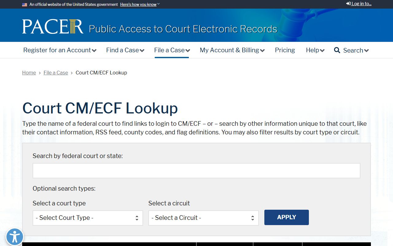 Montgomery County traffic court records federal CM ECF lookup