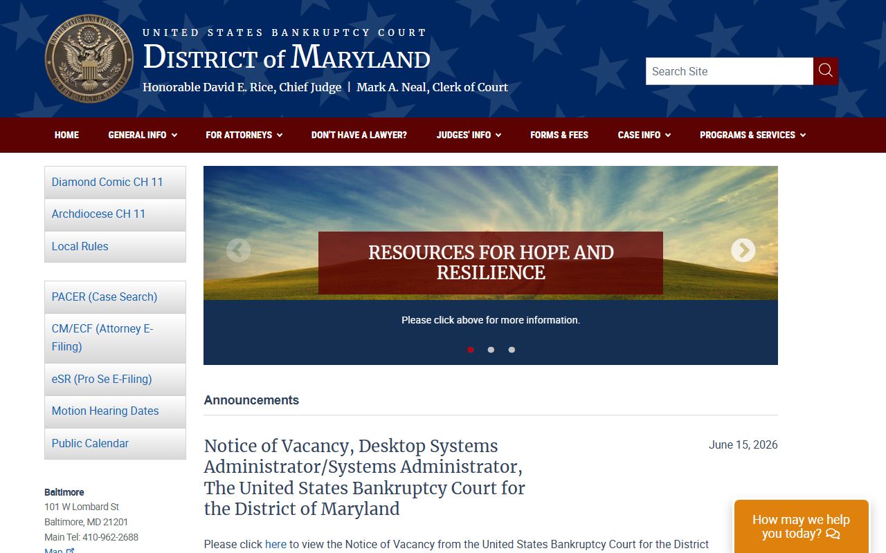 Montgomery County traffic court records federal court reference